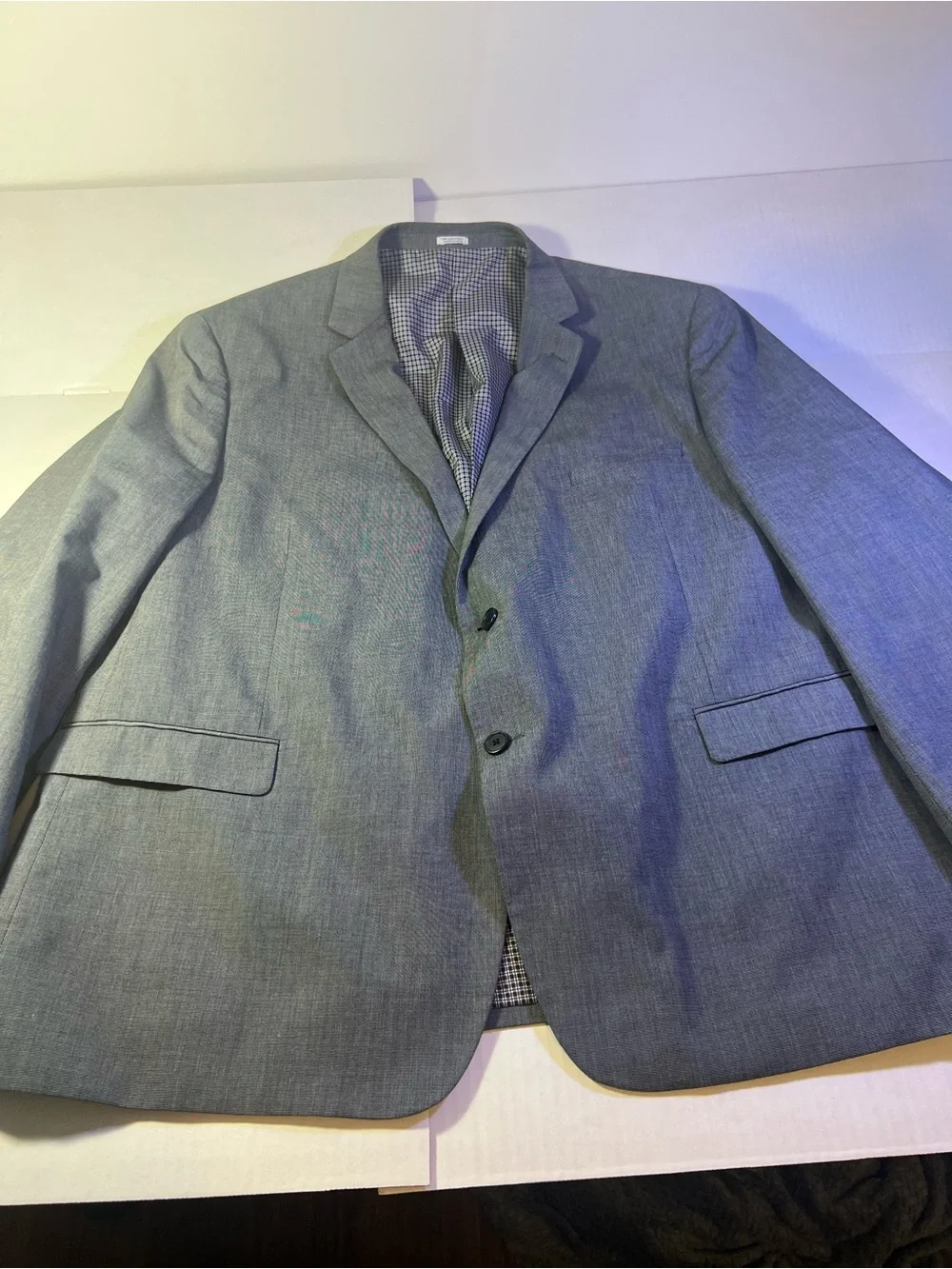 Saddlebred Men's Grey Two-Button Sport Coat 54L #0037
